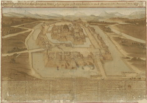 Landkaart uit de collectie van de familie de’Medici
