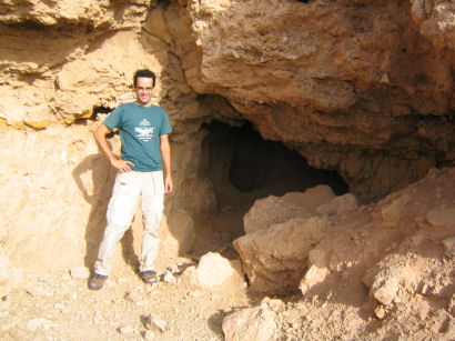Mladen Popović at Cave 3, where the famous Copper Scroll was found