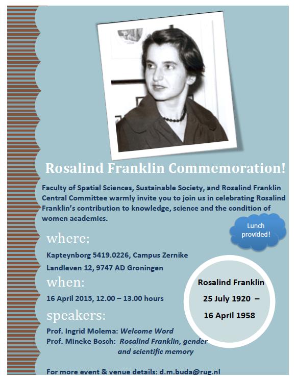 rosalind franklin commemoration