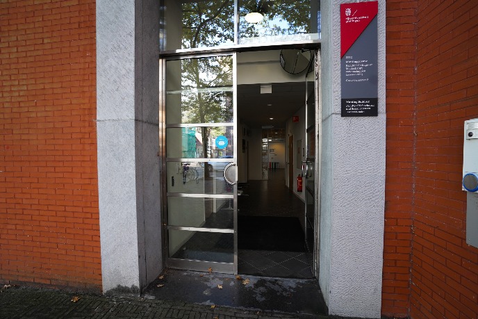 Main entrance of the building