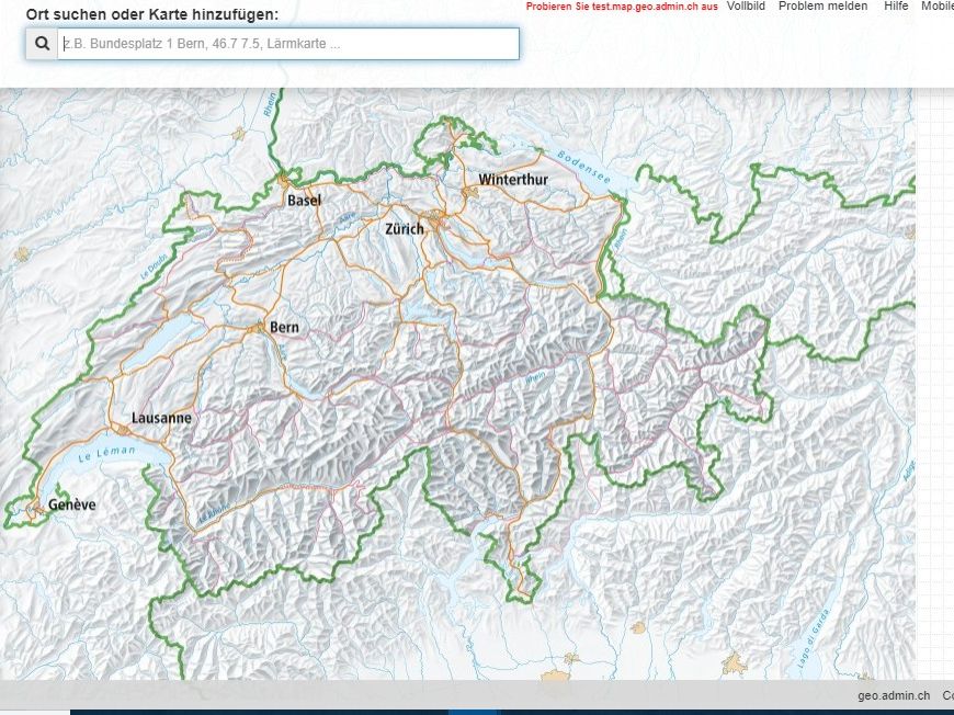 Federal Geoportal of the Swiss Confederation