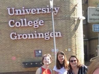 Me, my friends and the UCG building :)