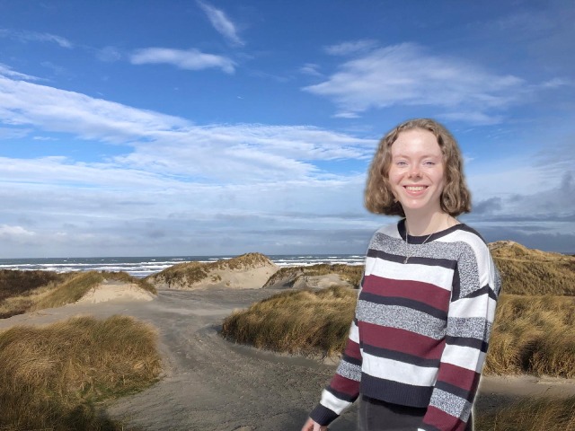 Hylke enjoying the sun on Terschelling!