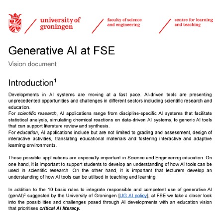 FSE AI Literacy Vision Document