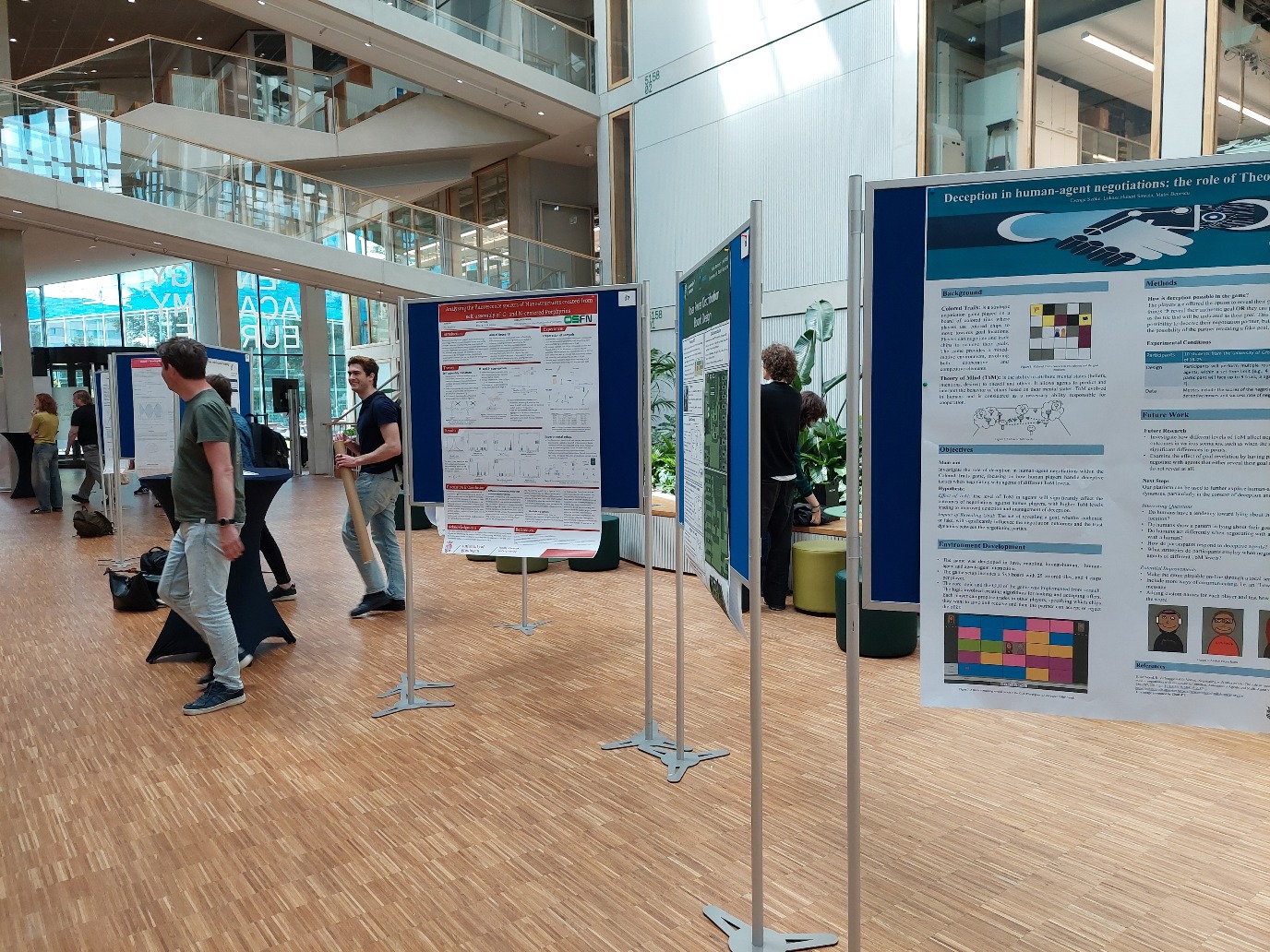 research posters on poster boards