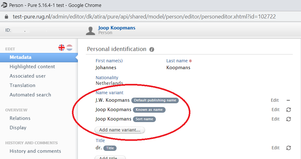 name variants Joop Koopmans