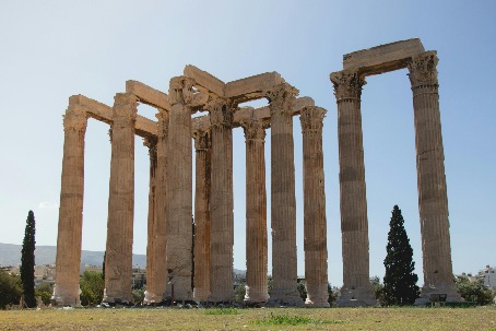 Ruines van de tempel van Zeus
