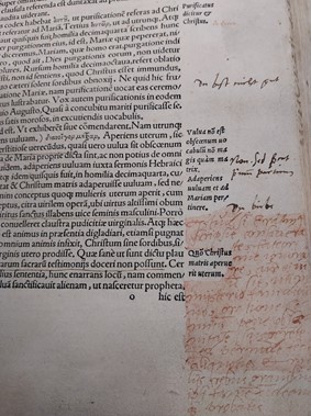 a page with annotations by Luther
