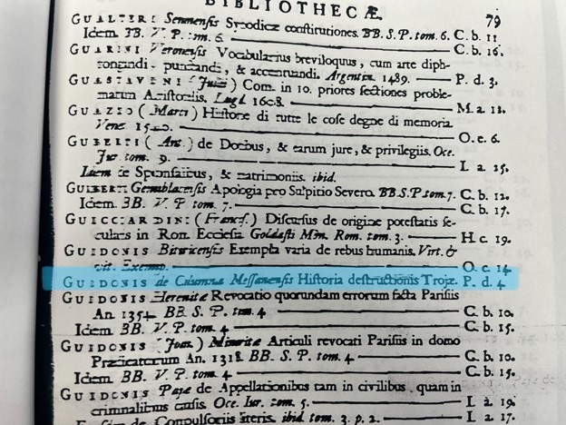 fragment uit de bibliotheekcatalogus
