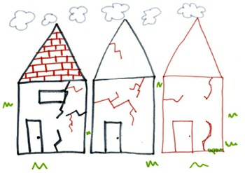 earthquake drawing for kids