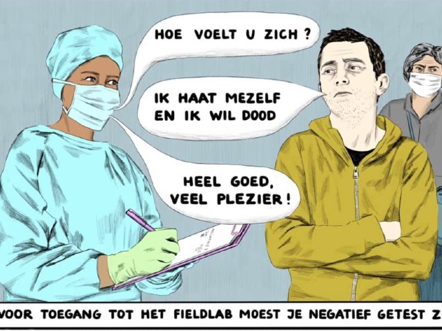Cartoon by Jip van den Toorn