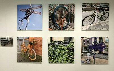 The artwork in the hallway near the bicycle parking lot. Photo credits: Jasmijn Froma