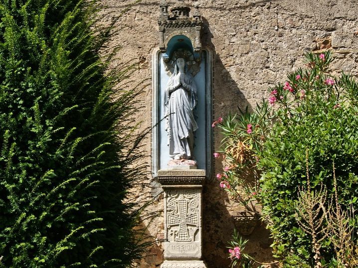 Maria statue at Rennes-le-Chateaux