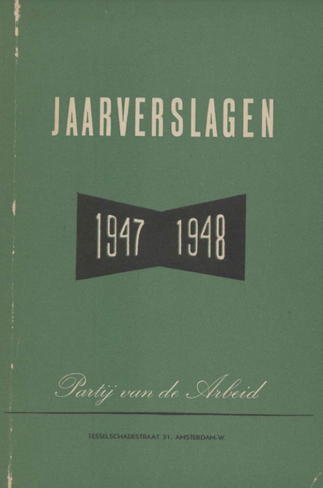 PvdA Jaarverslagen 1947-1948