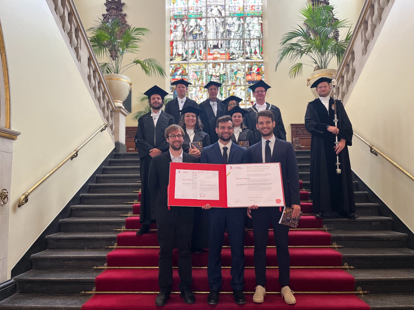 Michele Mastella successfully defends his PhD thesis on Neuromorphic Embedded Processing for Touch