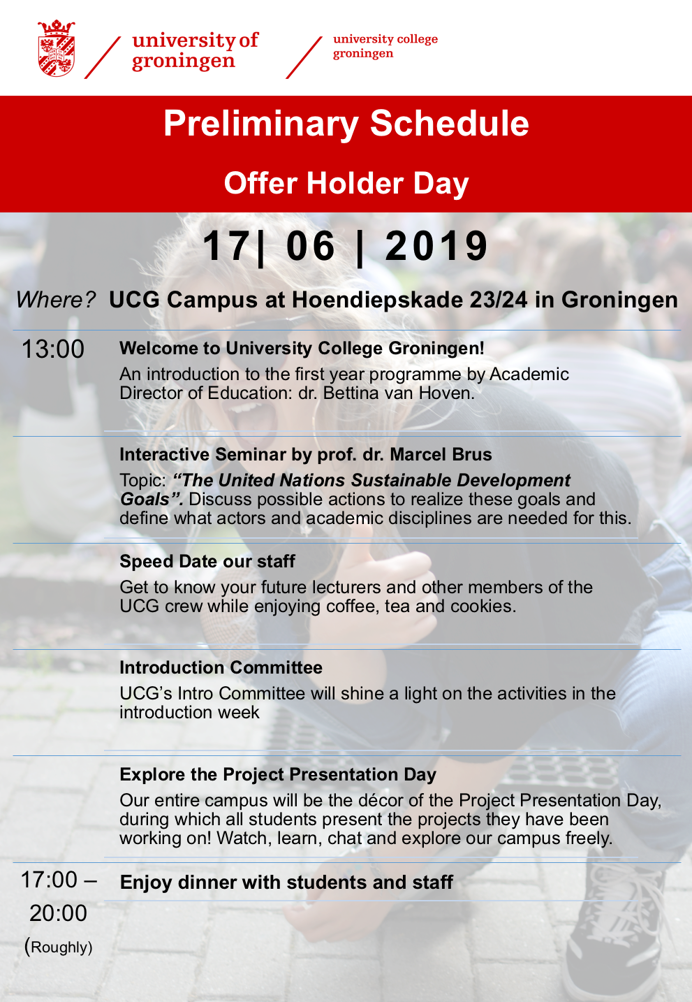 Schedule Offer Holder Day